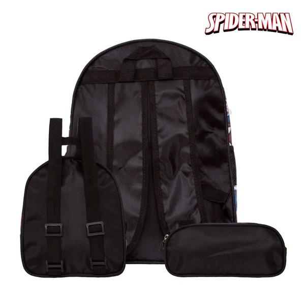 Imagem de Kit Mochila Masculino Infantil Spider Man G Escolar Costa