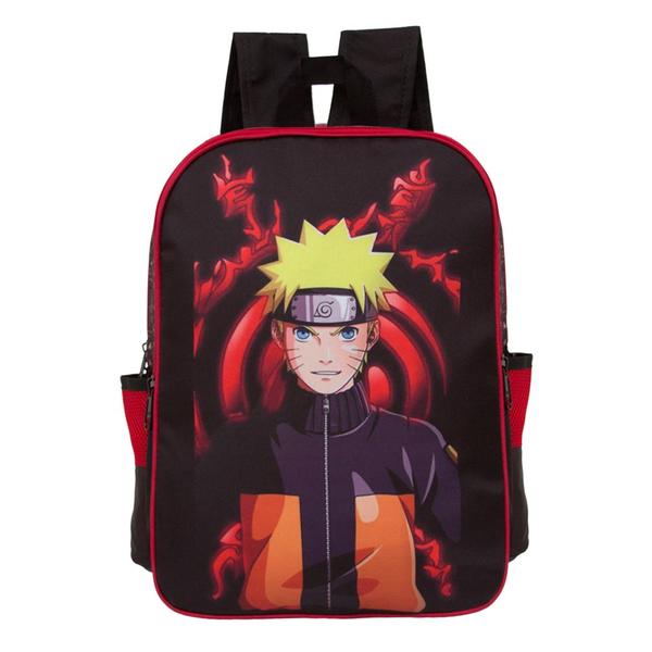 Imagem de Kit Mochila Masculino Naruto de Costas + Lancheira e Estojo