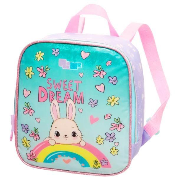 Imagem de Kit Mochila Mochilete Coelhinha Escolar Infantil Rodinhas G