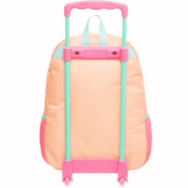 Imagem de Kit Mochila Mochilete Gata Cute Escolar Infantil Rodinhas G