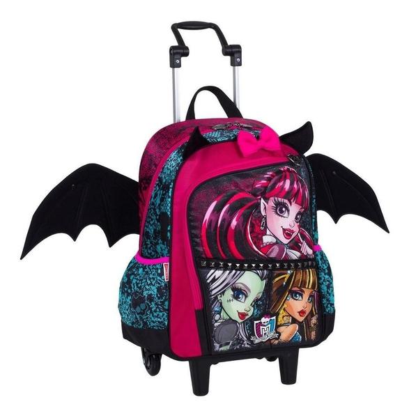 Imagem de Kit Mochila Mochilete Monster High Asas 16Z Infantil G