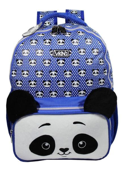 Imagem de Kit Mochila Panda Infantil Feminina Costas Estojo M42046