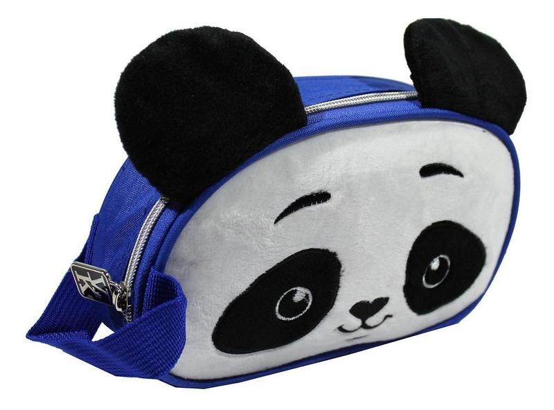 Imagem de Kit Mochila Panda Infantil Feminina Costas Estojo M42046