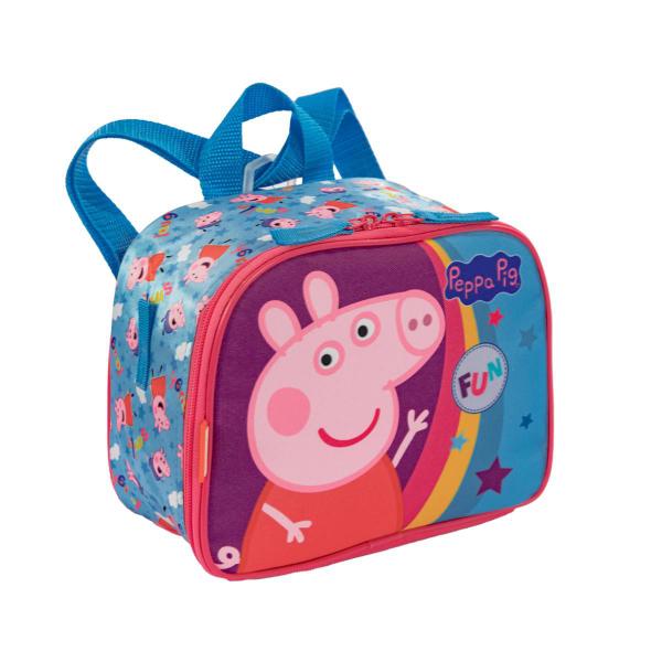 Imagem de Kit Mochila Peppa Pig com Lancheira Térmica Escolar Infantil