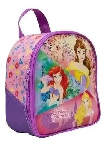 Imagem de Kit Mochila Princesa Sereia Ariel Infantil Rodinhas Tam G