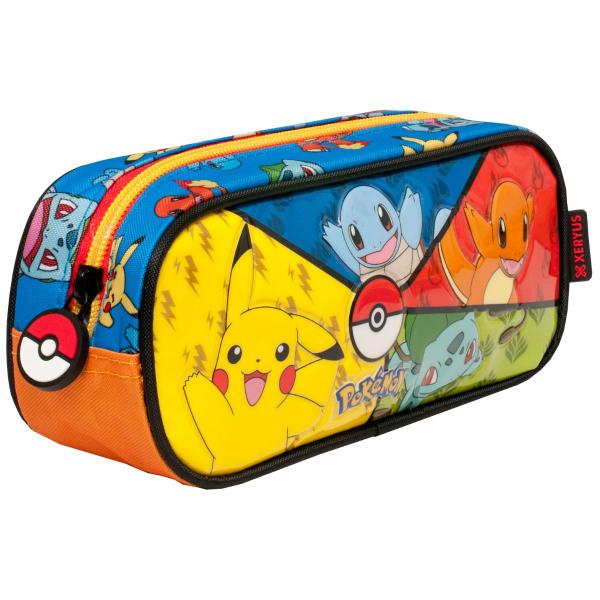 Imagem de Kit Mochila Rodas 16" Pokemon Estojo e Lancheira Escolar