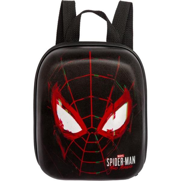 Imagem de Kit Mochila Rodas Escolar Homem Aranha Miles Lancheira 3D