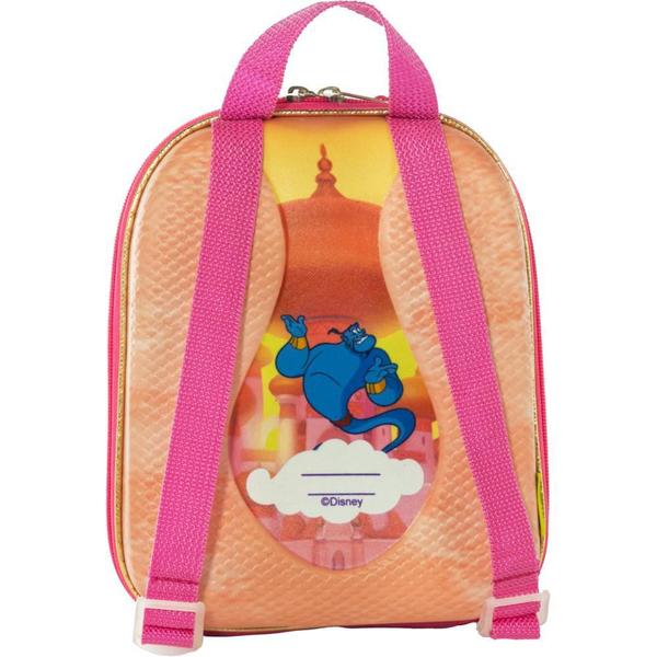 Imagem de Kit Mochila Rodas Princesa Jasmine Lancheira Escolar 3D