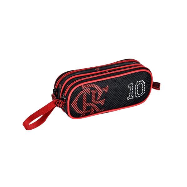 Imagem de Kit Mochila Rodinha Creche Lancheira Estojo Flamengo FLA24617B