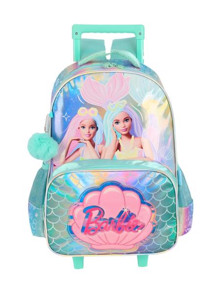 Imagem de Kit Mochila Rodinha+Estojo Box Barbie Holográfico