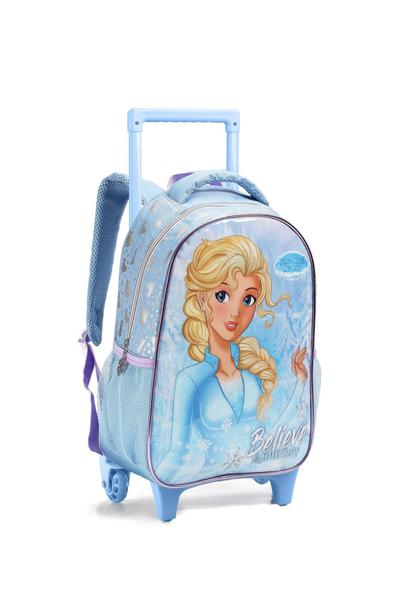 Imagem de Kit Mochila Rodinha Estojo Lancheira Infantil Feminina Princesa do Gelo - SEANITE