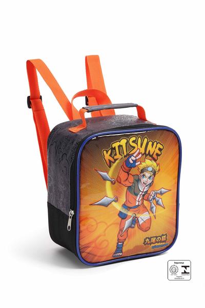 Imagem de Kit Mochila Rodinha Estojo Lancheira Infantil Kit Sune