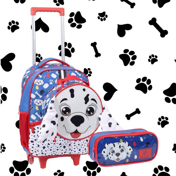 Imagem de Kit Mochila Rodinha Infantil Escolar Pets Animais Yepp