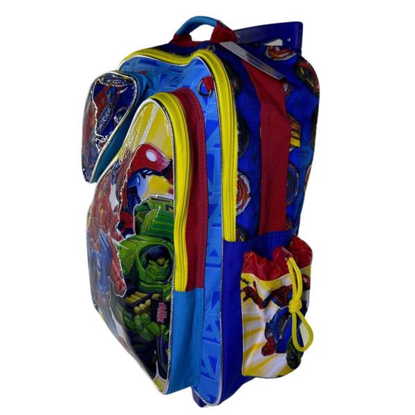 Imagem de Kit Mochila Rodinha + Lancheira Escolar Modelo: Vingadores