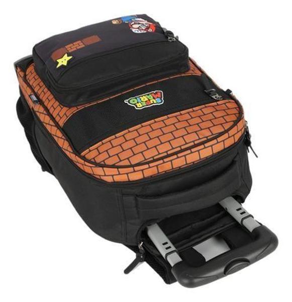 Imagem de Kit Mochila Rodinhas 360 Porta Notebook Super Mario - Luxcel