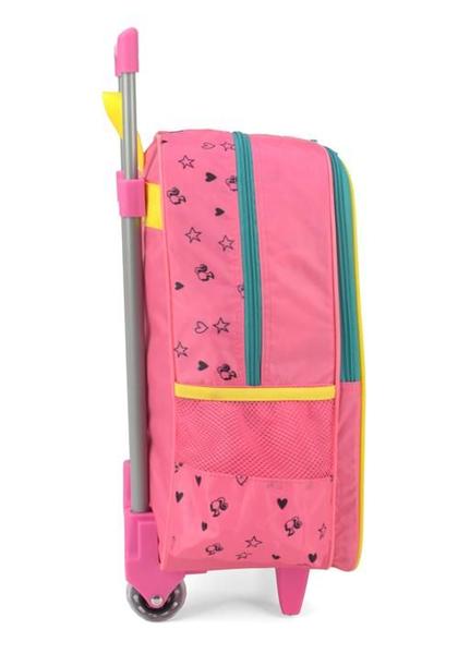 Imagem de Kit Mochila Rodinhas e Estojo Barbie Verde Infantil Viagem