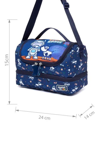 Imagem de Kit Mochila Rodinhas Escolar Infantil Menino Astronauta