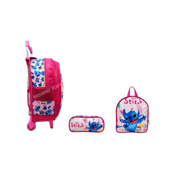 Imagem de Kit Mochila Rodinhas Feminina Infantil Lilo E Stitch