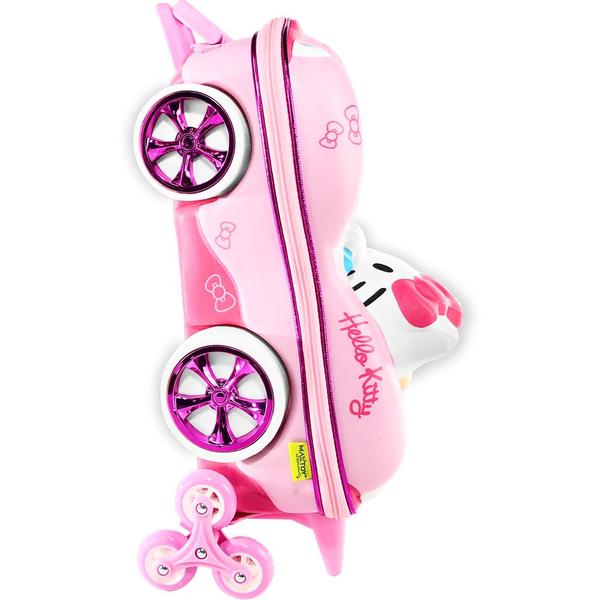 Imagem de Kit Mochila Rodinhas Hello Kitty Carro Lancheira Escolar 3D