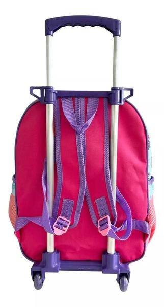 Imagem de Kit Mochila Rodinhas Infantil Menina Escolar Lol Sereia M F5