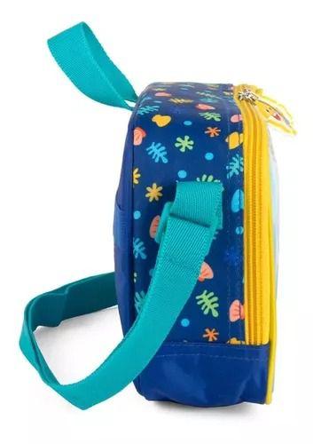 Imagem de Kit Mochila Rodinhas Infantil Tubarão Baby Shark G Lancheira