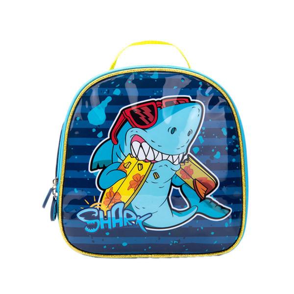 Imagem de Kit Mochila Rodinhas Lancheira e Estojo BABY SHARK SURF