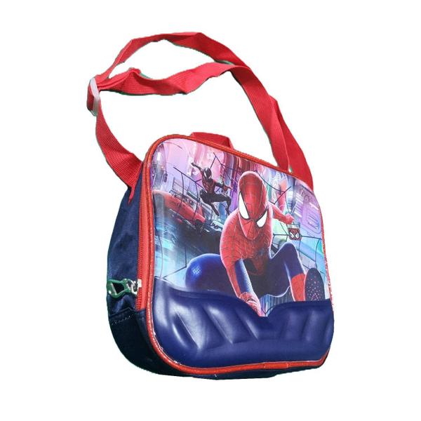 Imagem de Kit Mochila Rodinhas Lancheira Escolar Meninos - Spider