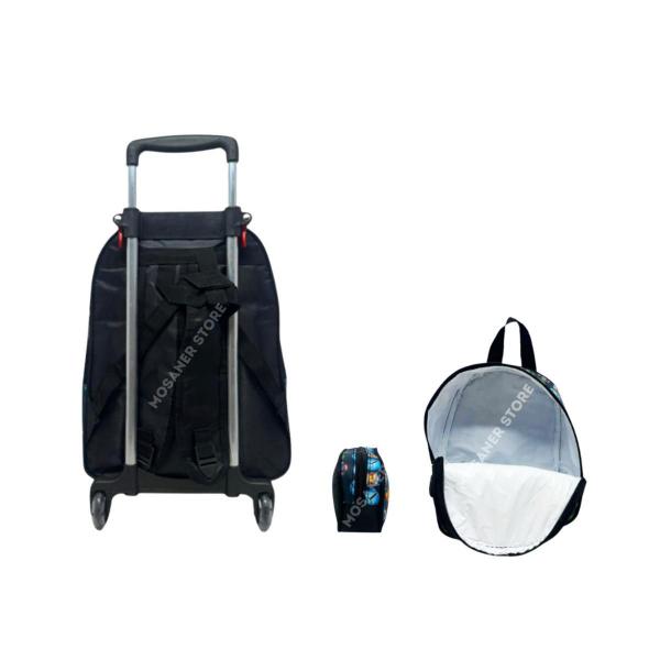 Imagem de Kit Mochila Rodinhas Masculina Infantil Vingadores Completo