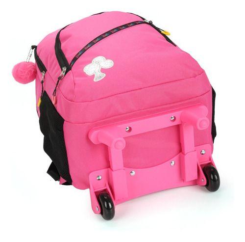 Imagem de Kit Mochila Rodinhas Porta Notebook Lancheira Estojo Barbie