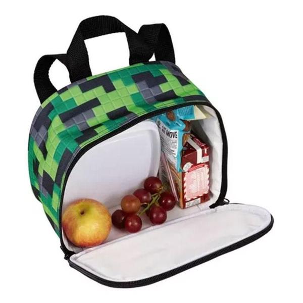 Imagem de Kit Mochila SBFP-7803 e Lancheira Escolar Infantil Game Over Plus Verde - Fuseco