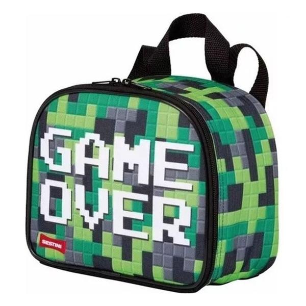 Kit Mochila SBFP-7803 e Lancheira Escolar Infantil Game Over Plus Verde - Fuseco - Tendtudo Imagem de Kit Mochila SBFP-7803 e Lancheira Escolar Infantil Game Over Plus Verde - Fuseco