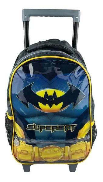 Imagem de Kit Mochila Superbat Bat Infantil Masculina Lancheira Estojo