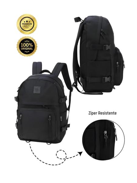 Imagem de Kit Mochila Up4You Preto Notebook+Lancheira Térmica Conjunto