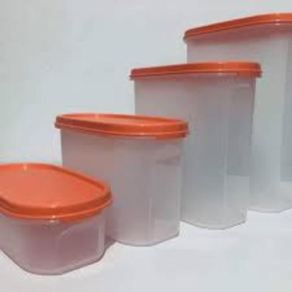 Imagem de Kit Modular Oval 4 Peças Translucido Tupperware