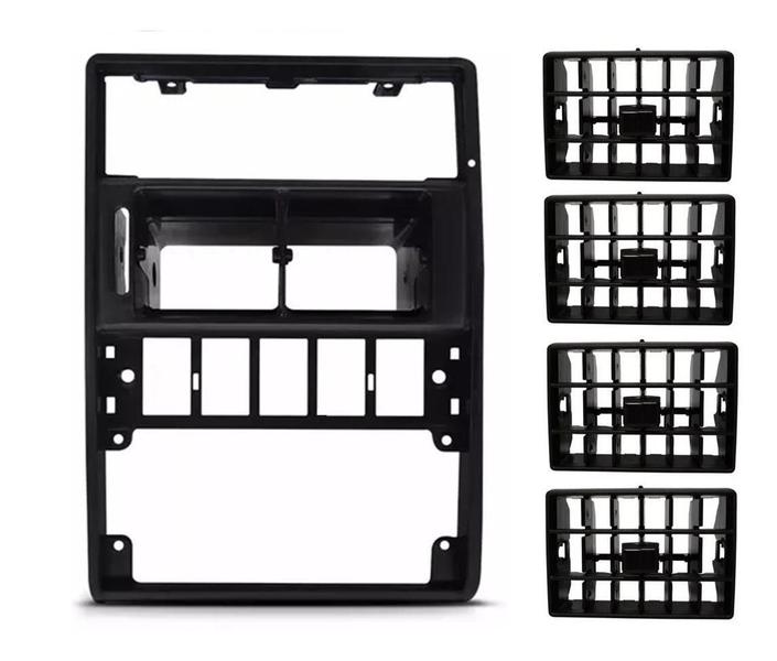 Imagem de Kit Moldura Central Painel + Difusor Ar Gol G2 Bola 97 98 99