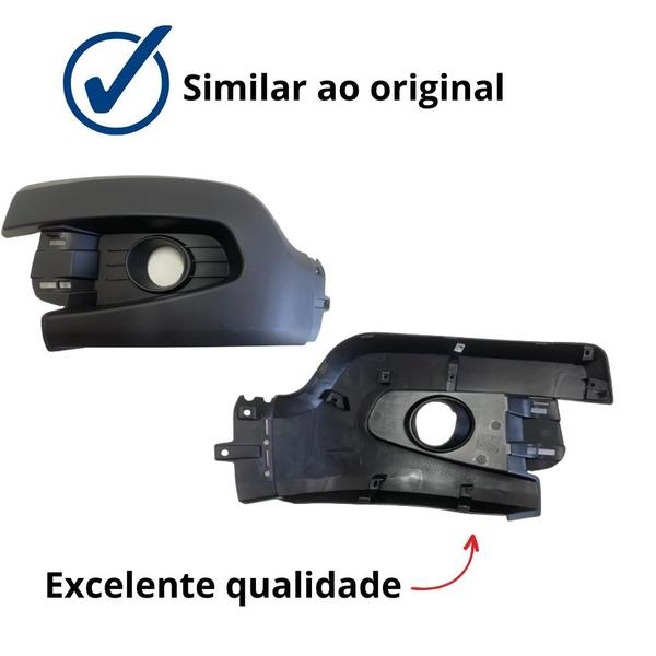 Imagem de Kit Moldura E Farol Milha Sandero Stepway 2011 2012 2013 2014