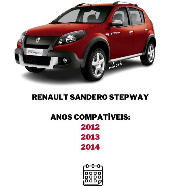 Imagem de Kit Moldura E Farol Milha Sandero Stepway 2011 2012 2013 2014