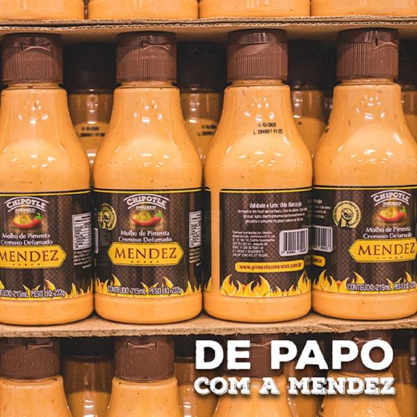 Imagem de Kit Molho Pimenta Mendez 215ml 02 Cremosa Defumada Chipotle