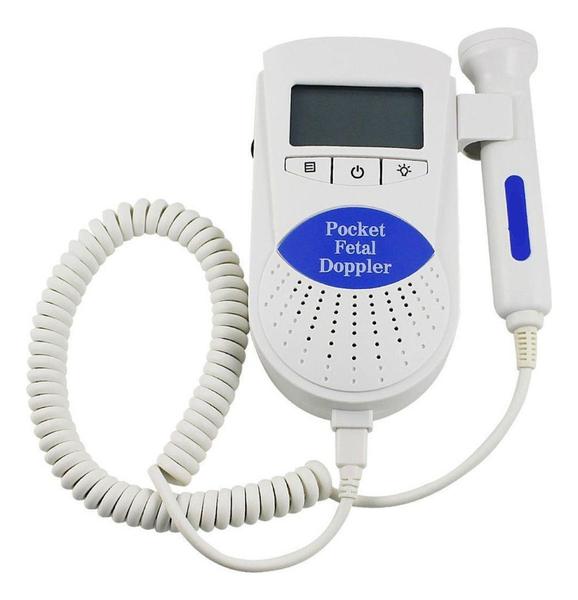 Imagem de Kit Monitor Fetal Doppler Pré Natal Lcd Digital Angel Sounds Com Gel Condutor Clínico