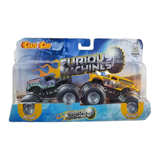 Imagem de Kit Monster Truck Caminhão Monstro E Grave Digger Realista - Sapico Toys