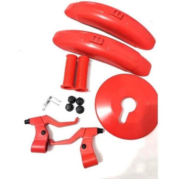 Imagem de Kit Montagem Bicicleta Infantil vermelho Aro16 Mfrik