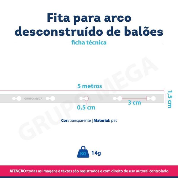 Imagem de Kit montar arco de balões fácil 1 bomba manual 1 fita corrente arco desconstruído 1 rolo cola balão