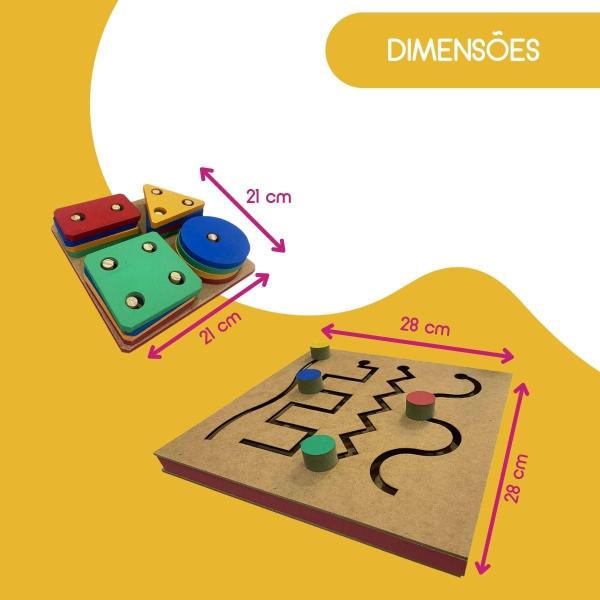 Kit Montessori - Painel Psicomotor e Prancha de Seleção - Tralalá Imagem de Kit Montessori - Painel Psicomotor e Prancha de Seleção