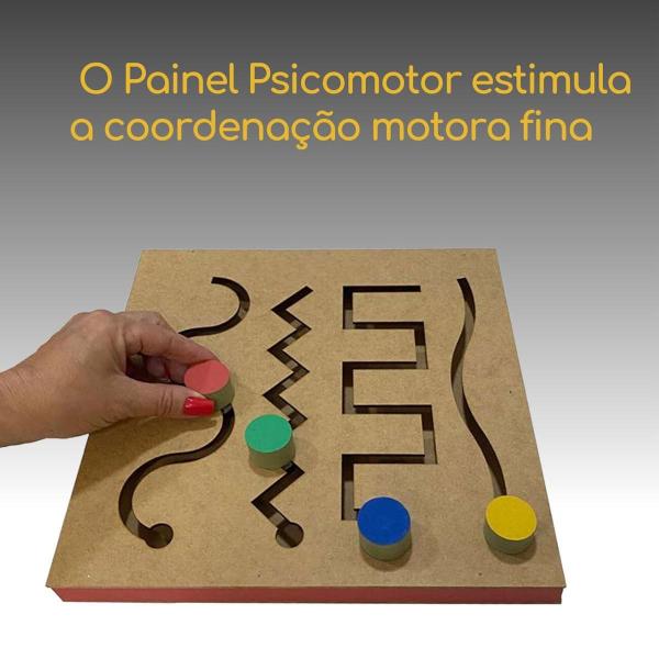 Imagem de Kit Montessori - Painel Psicomotor e Prancha de Seleção