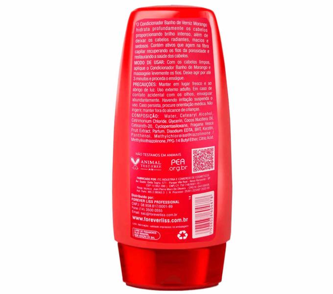 Imagem de Kit Morango Shampoo 500ml + Condicionador 200g  Forever Liss