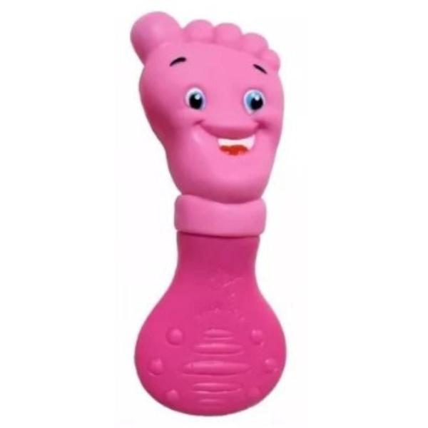 Imagem de Kit Mordedor Bebe Mãozinha e Pezinho ROSA Vila Toy