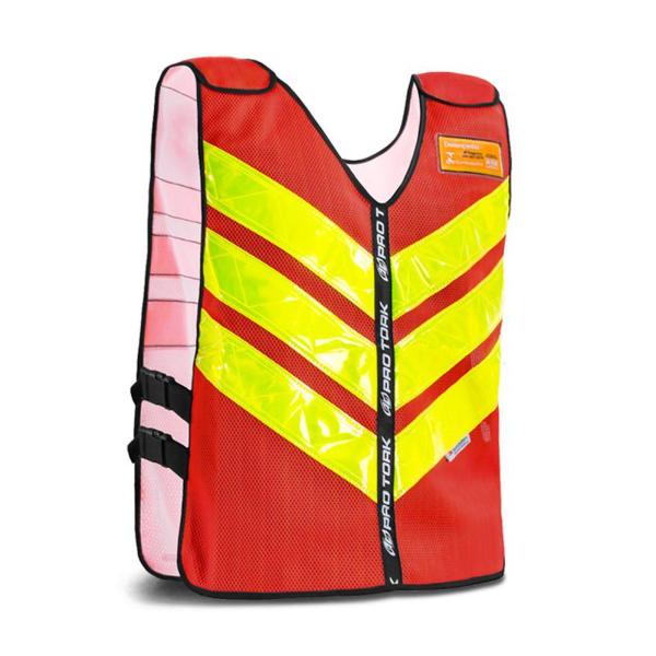 Imagem de Kit Motoboy Mochila Térmica + Capacete Sport Moto 788 Vermelho 58 + Colete Refletivo Xgg