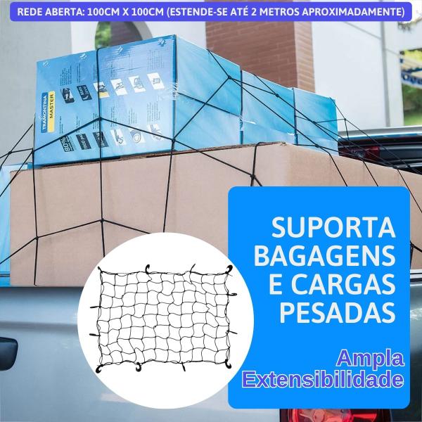 Kit Motoqueiro Moto Rede Aranha Extensor Elástico Corda Gancho Transporte Carga Carro Viagem Caminhão Caminhonete Bagagem Motoboy 1 metro Resistente - MAGNO ORIGINAL REBECHI BIKES Imagem de Kit Motoqueiro Moto Rede Aranha Extensor Elástico Corda Gancho Transporte Carga Carro Viagem Caminhão Caminhonete Bagagem Motoboy 1 metro Resistente