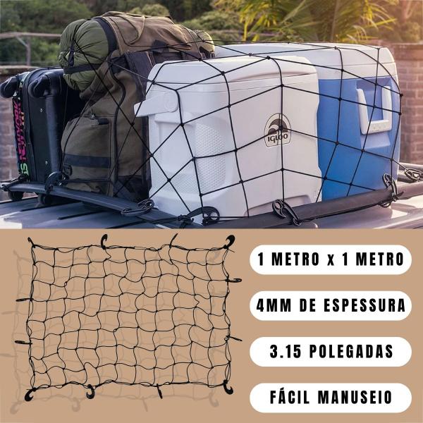 Kit Motoqueiro Moto Rede Aranha Extensor Elástico Corda Gancho Transporte Carga Carro Viagem Caminhão Caminhonete Bagagem Motoboy 1 metro Resistente - MAGNO ORIGINAL REBECHI BIKES Imagem de Kit Motoqueiro Moto Rede Aranha Extensor Elástico Corda Gancho Transporte Carga Carro Viagem Caminhão Caminhonete Bagagem Motoboy 1 metro Resistente