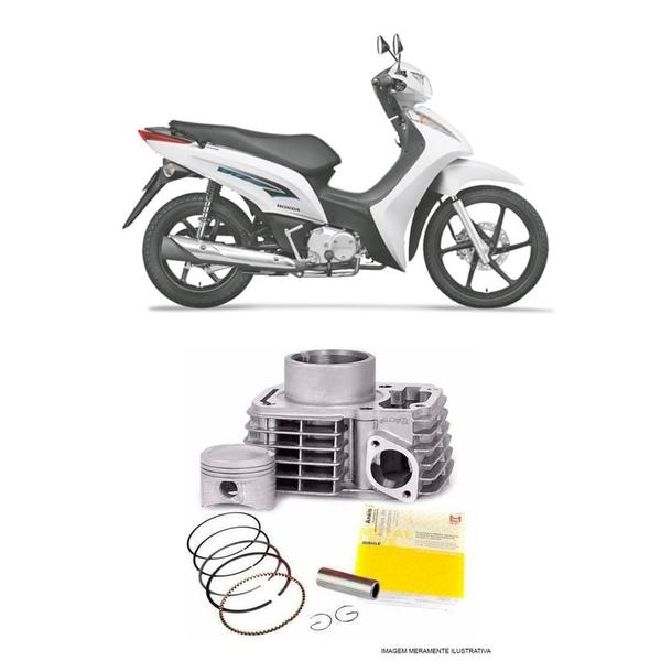 Imagem de Kit Motor Cilindro Honda Biz 125 Injetada 2009- Metal Leve